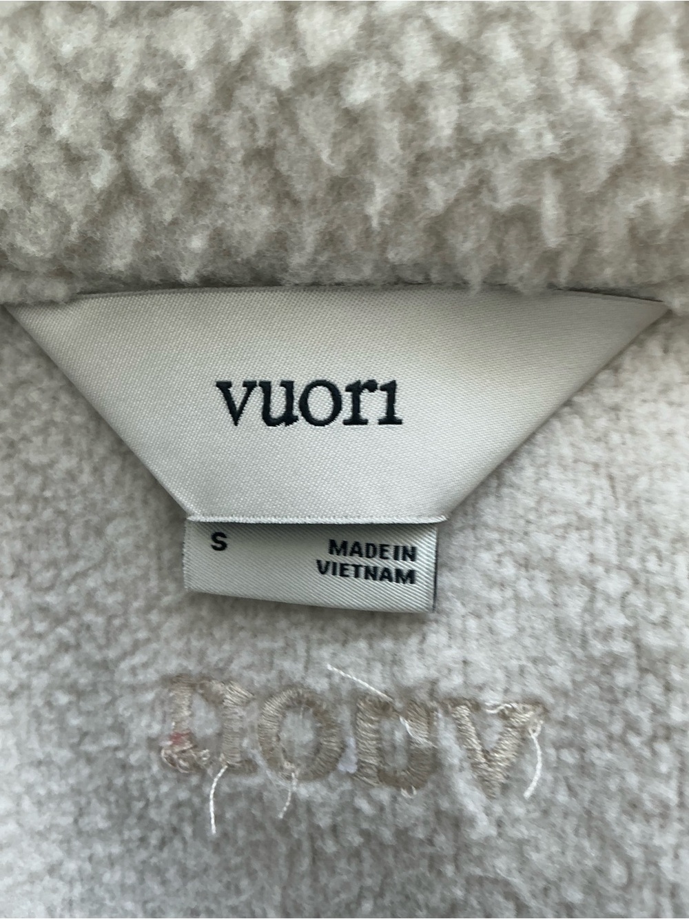 VUORI Alpine Full Zip Jacket | Bone | Size S - Picture 8 of 10